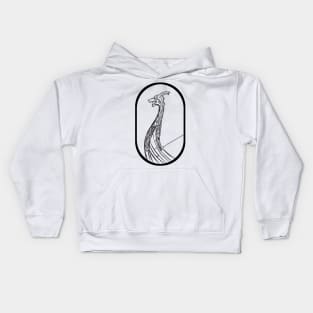 Anime Vinland Saga, Viking boat Kids Hoodie